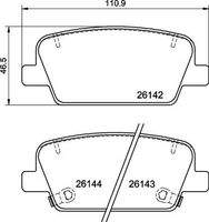 BREMBO P30118 Bremsbelagsatz, Scheibenbremse