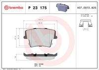 BREMBO P23175 Bremsbelagsatz, Scheibenbremse