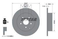 TEXTAR 92222500 Bremsscheibe