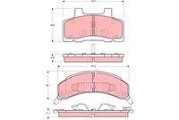 TRW GDB4005 Bremsbelagsatz, Scheibenbremse