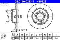 ATE 24011002231 Bremsscheibe