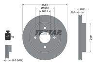 TEXTAR 92063603 Bremsscheibe
