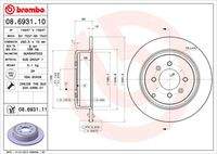 BREMBO 08693111 Bremsscheibe