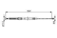 BOSCH 1987482264 Seilzug, Feststellbremse