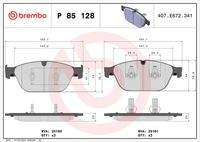 BREMBO P85128 Bremsbelagsatz, Scheibenbremse