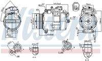 NISSENS 890012 Kompressor, Klimaanlage