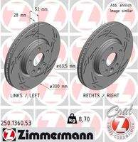 ZIMMERMANN 250136053 Bremsscheibe