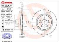 BREMBO 09D99111 Bremsscheibe
