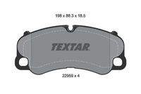 TEXTAR 2295901 Bremsbelagsatz, Scheibenbremse