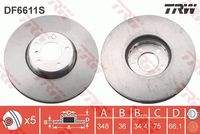 TRW DF6611S Bremsscheibe