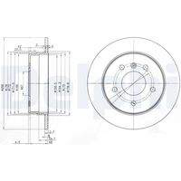 DELPHI BG3710 Bremsscheibe