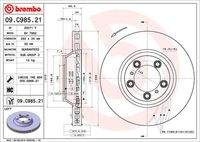 BREMBO 09C98521 Bremsscheibe
