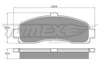 TOMEX Brakes TX1110 Bremsbelagsatz, Scheibenbremse