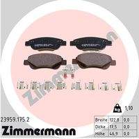 ZIMMERMANN 239591752 Bremsbelagsatz, Scheibenbremse