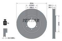 TEXTAR 92162600 Bremsscheibe