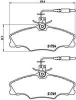 BREMBO P61056 Bremsbelagsatz, Scheibenbremse