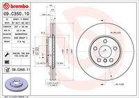 BREMBO 09C35011 Bremsscheibe