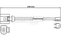 TOMEX Brakes TX3125 Warnkontakt, Bremsbelagverschleiß