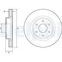 DELPHI BG4941 Bremsscheibe
