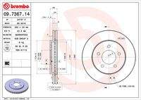 BREMBO 09736714 Bremsscheibe
