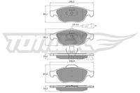 TOMEX Brakes TX1310 Bremsbelagsatz, Scheibenbremse