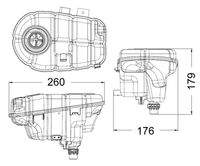 MAHLE CRT60000S Ausgleichsbehälter, Kühlmittel