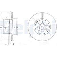 DELPHI BG4056C Bremsscheibe