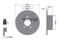 TEXTAR 92057503 Bremsscheibe