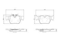 BREMBO P06117 Bremsbelagsatz, Scheibenbremse