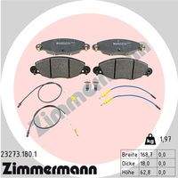 ZIMMERMANN 232731801 Bremsbelagsatz, Scheibenbremse