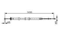 BOSCH 1987482240 Seilzug, Feststellbremse