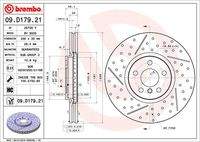 BREMBO 09D17921 Bremsscheibe