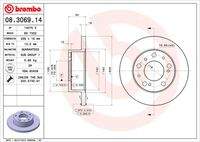 BREMBO 08306914 Bremsscheibe