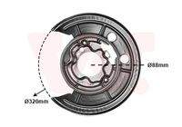 VAN WEZEL 1651373 Spritzblech, Bremsscheibe
