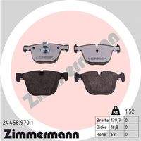 ZIMMERMANN 244589701 Bremsbelagsatz, Scheibenbremse
