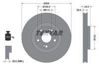 TEXTAR 92112300 Bremsscheibe
