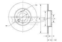 TOMEX Brakes TX7032 Bremsscheibe