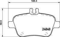 BREMBO P50135 Bremsbelagsatz, Scheibenbremse