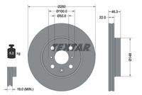 TEXTAR 92346103 Bremsscheibe