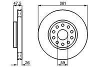 BOSCH 0986478460 Bremsscheibe