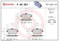 BREMBO P50057 Bremsbelagsatz, Scheibenbremse