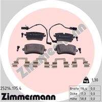 ZIMMERMANN 252141754 Bremsbelagsatz, Scheibenbremse