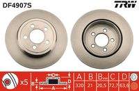 TRW DF4907S Bremsscheibe