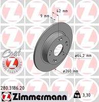 ZIMMERMANN 280318620 Bremsscheibe