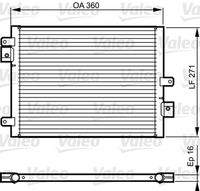 VALEO 814167 Kondensator, Klimaanlage