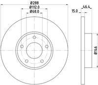 HELLA 8DD355102781 Bremsscheibe
