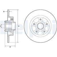 DELPHI BG9132RS Bremsscheibe
