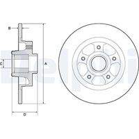 DELPHI BG9132RS Bremsscheibe