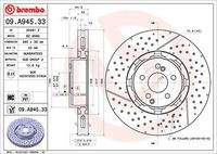 BREMBO 09A94533 Bremsscheibe
