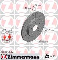 ZIMMERMANN 250134552 Bremsscheibe